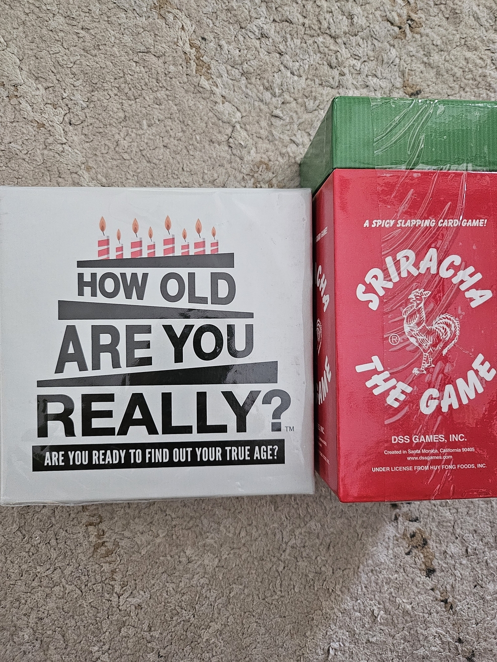 How Old Are You Really? Party Game & Sriracha The Game
